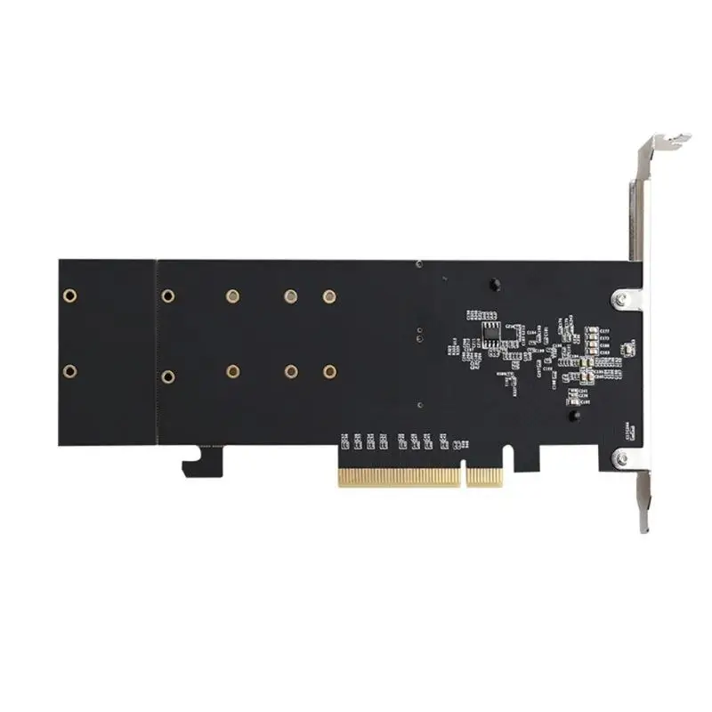R53C Dual 2x NVME for M.2 to PCIE for Express 3.1 for Raid Card Expansion Adapter for NVME 2230 2242 2260 2280 22110 HDD