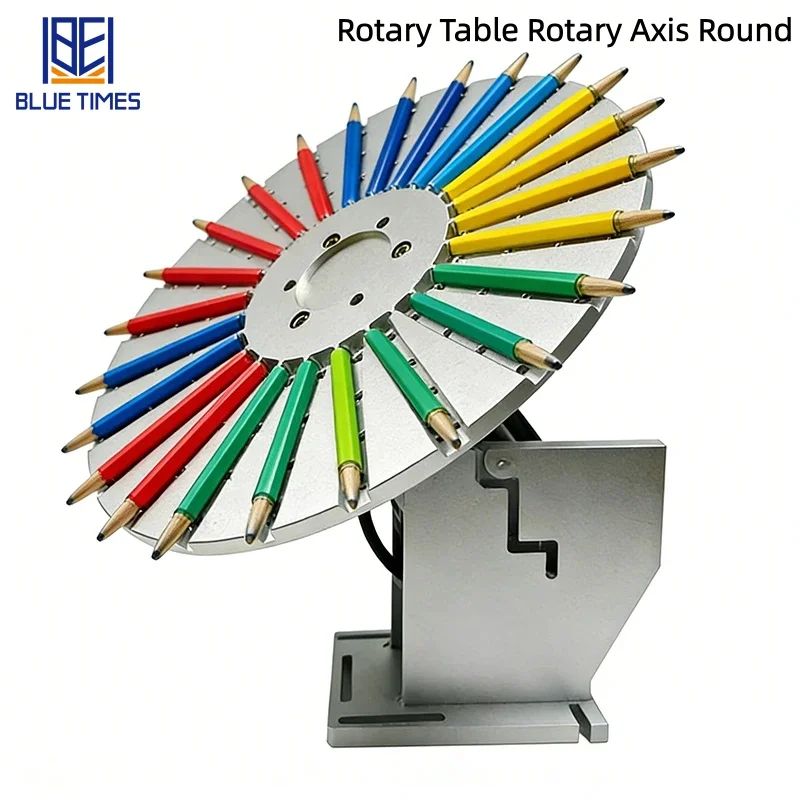 

Bluetimes Round Wheel Rotary Axis Fiber Laser Carving Engraving Marking Machine Use For Pen Solder Tip 2 Sides Use With M6 Screw