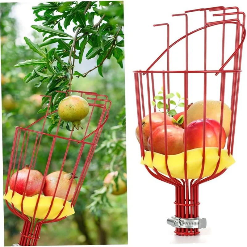 

Deep Basket Fruit Picker Head Convenient Fruit Picker Catcher Apple Peach Picking Farm Garden Picking Device Garden tools