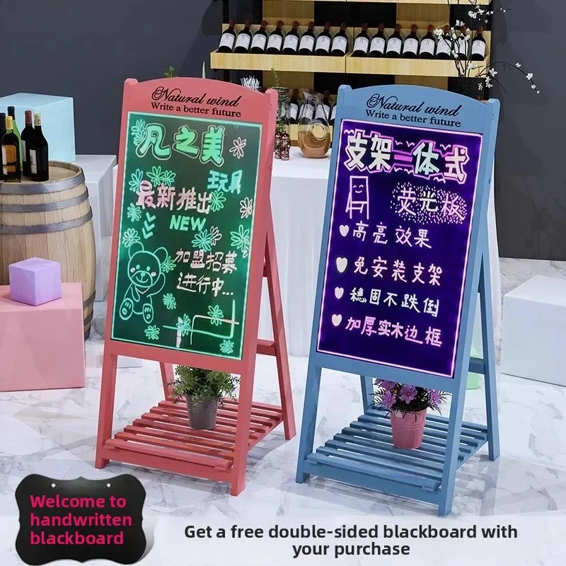 

Handwritten Luminous LED Billboard Commercial Fluorescent Display Board for Store Entrance Easy-to-Read Outdoor Advertising Sign