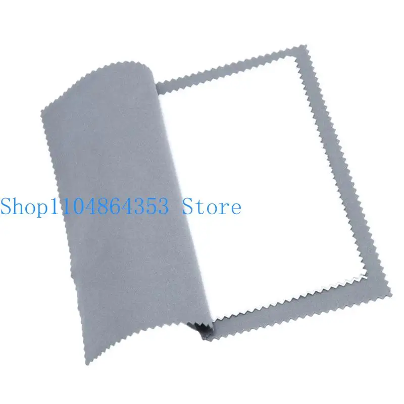 652F قماش تلميع معدني أنيق متعدد الأغراض ملحقات منزلية قماش قطني قوي كبير محمول للمجوهرات والعملات المعدنية #1