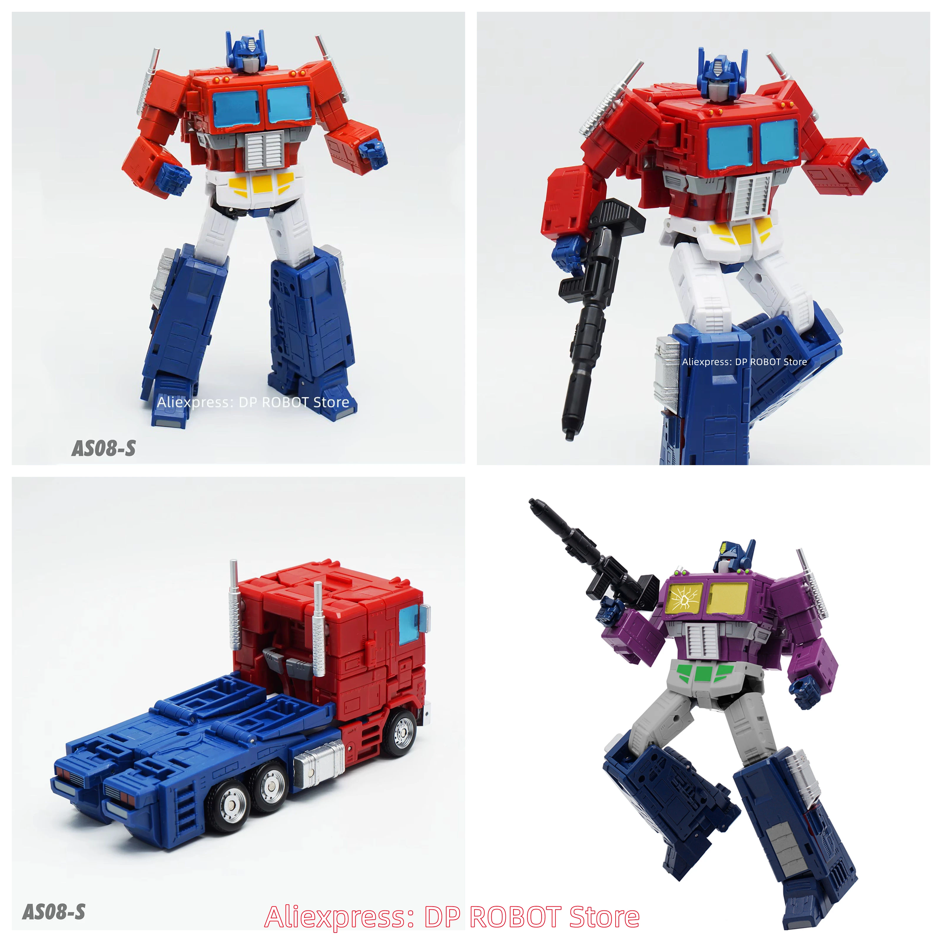 [EN STOCK AGORA] nueva versión transformación como juguetes AS-08S AS08S AS-08C AS08C versión Normal KO SS86 OP Prime figura de acción