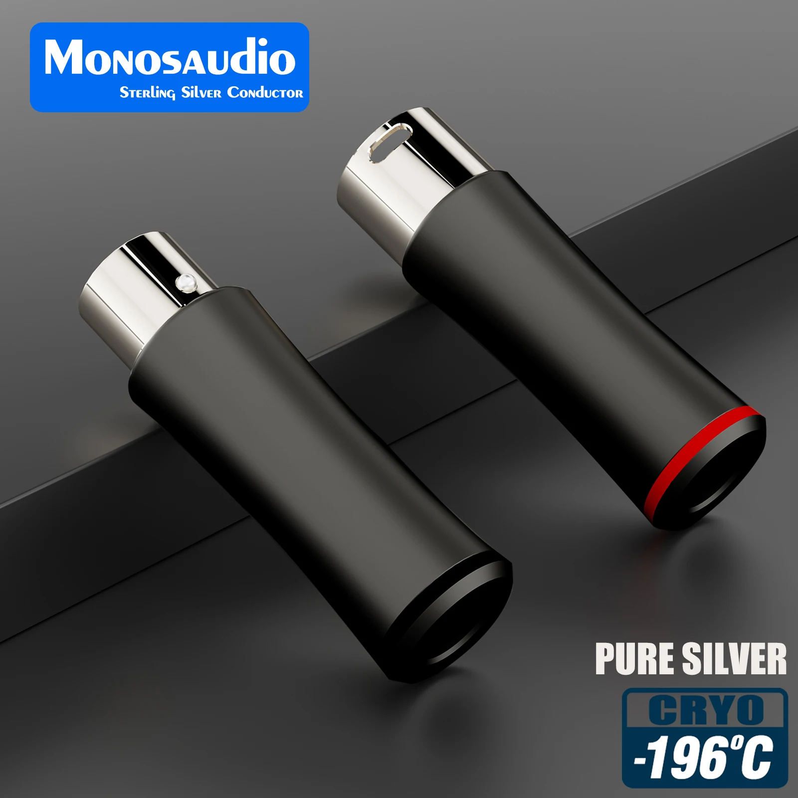 Monosaudio XMF711AG Pure Silver XLR Plug Connector 3PIN XLR Jack Hifi Audio MIC Cable Balance Connector Plug