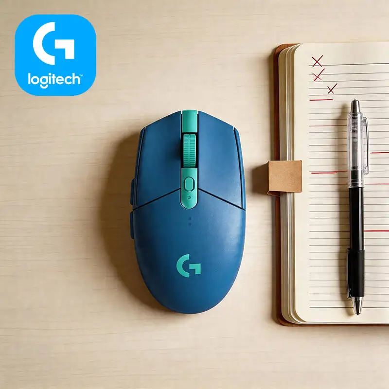 Wireless Logitech G305 Gaming Mouse, 12000 DPI HERO Sensor, 6 Programmable Buttons, 250hr Battery, 99g, PC Mac