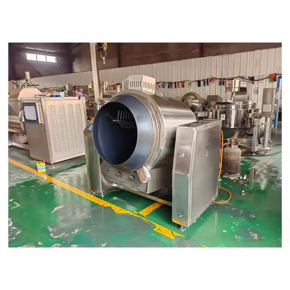 Large Capacity Smart Automatic Rice Frying Machine - Kitchen & Industrial Cooking Drum, Commercial Cooking Equipment