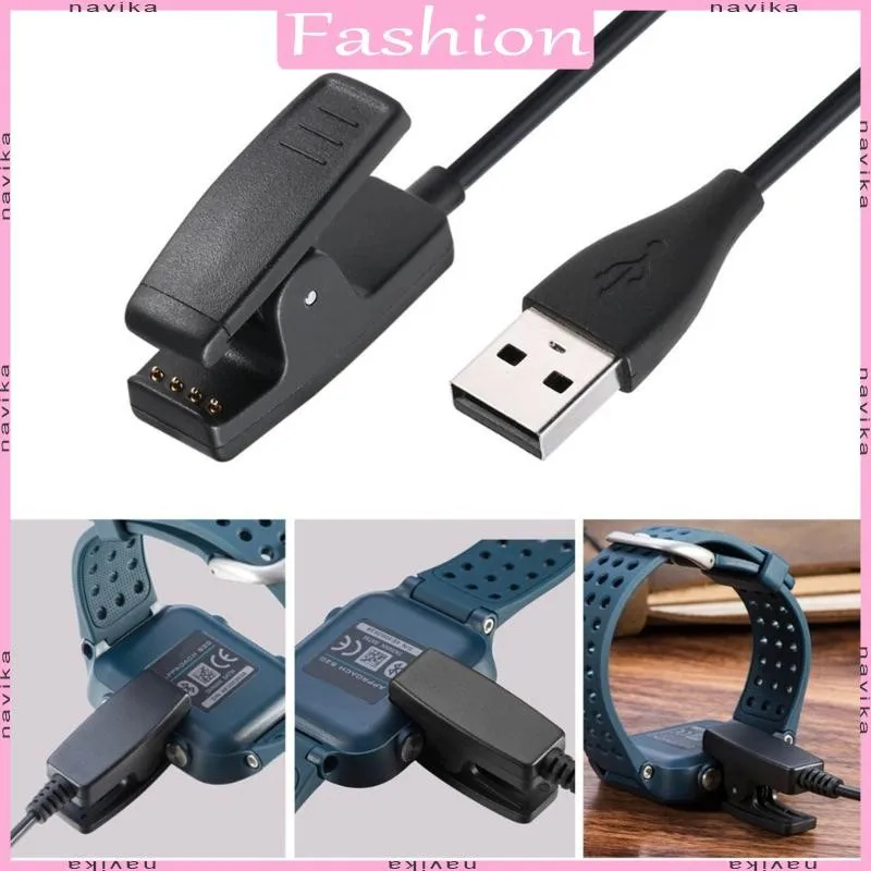 2PCS USB Charger For Garmin Forerunner 35 230 235 630 735xt 645 Music Charging Cable For Approach G10 S20 Charger Clip Cradle
