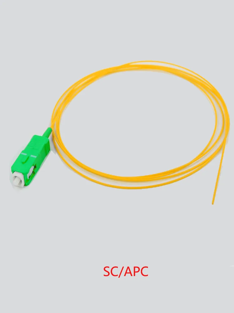 20/500 peças sc lc apc upc trança de fibra óptica simplex g657a 0.9mm 9/125 modo único 1 núcleo sc upc trança de fibra óptica 1.5m lszh