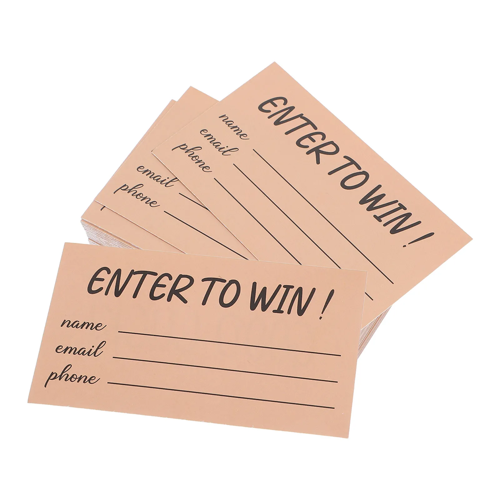 300Pcs Blank Raffle Entry Cards for Events Trade Shows Auctions Festivals Promotions Contests Name Collection Sheets