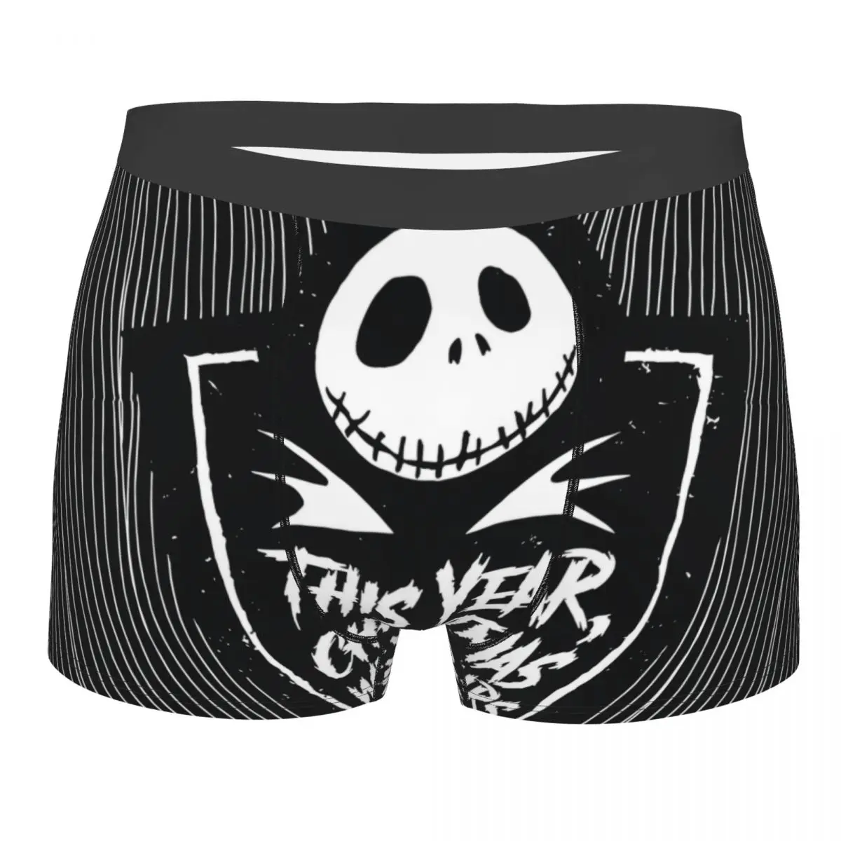 

Мужская модная одежда: нижнее белье The Nightmare Before Christmas, трусы-боксеры, мужские эластичные шорты, трусы