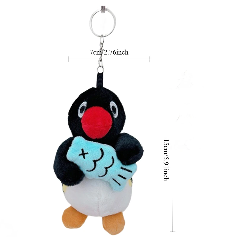 Kawaii Pinguin Plüsch Schlüsselanhänger Niedlicher Anhänger Plüschtiere Kleine Pingu Taschenzubehör Kreative Tierpuppen Rucksack Schlüsselanhänger – Detail 1