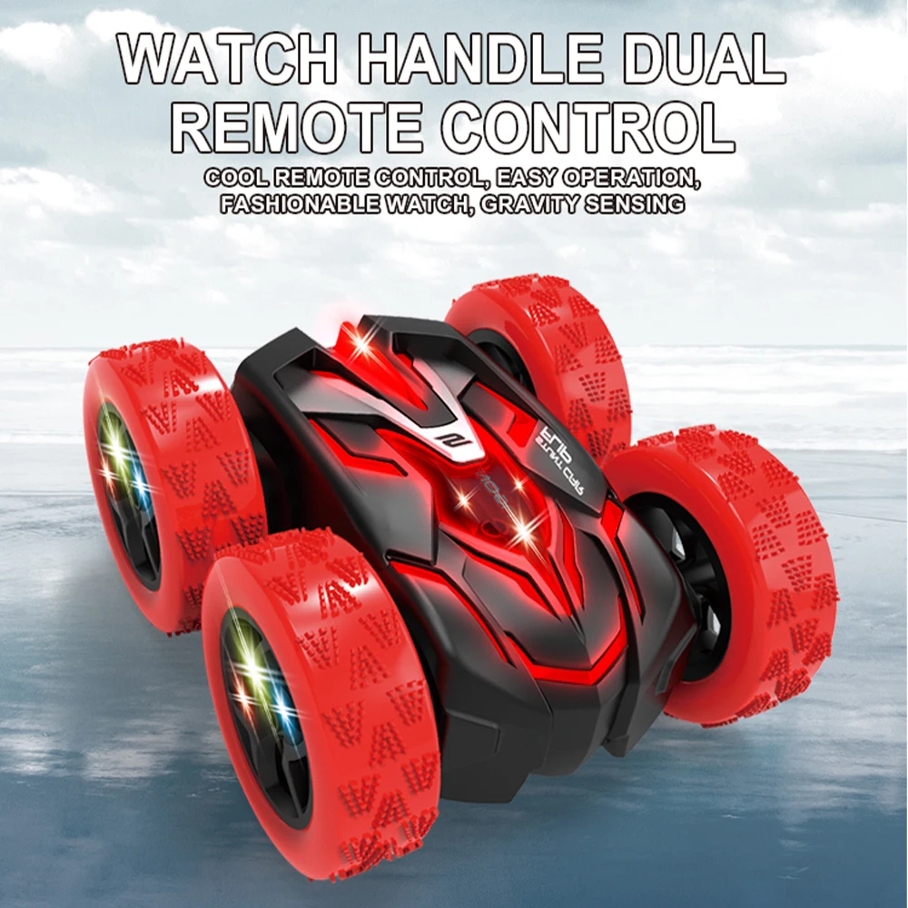 RC Car Gyroscope Standing Double Sided Stunt Cars 4WD RC Car With Led Lights 2.4G Radio Remote Control Cars