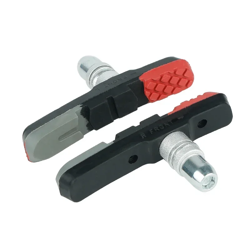 Robuste, strapazierfähige Gummiblöcke für MTB-Linear-Pull-V-Klemmbremsen, 70 mm V-Bremsbeläge für Nass- und Trockenbedingungen mit Metallfelgen