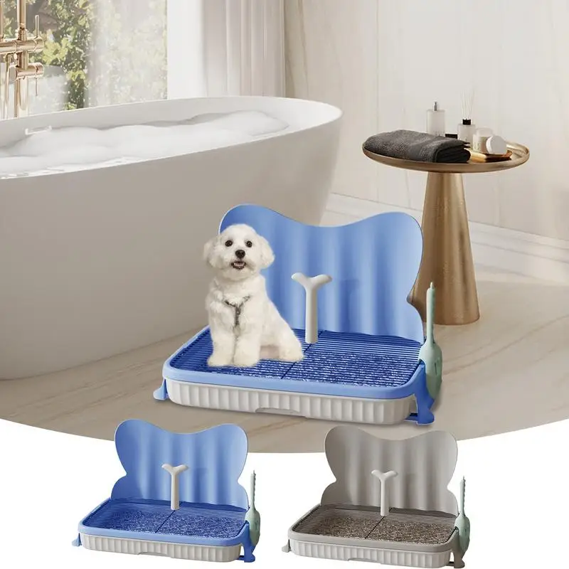Vaso sanitário para cães de estimação, malha removível antiderrapante, bandeja de treinamento para cachorro, suporte para almofada de xixi para cães pequenos, gatos, suprimentos de limpeza para animais de estimação