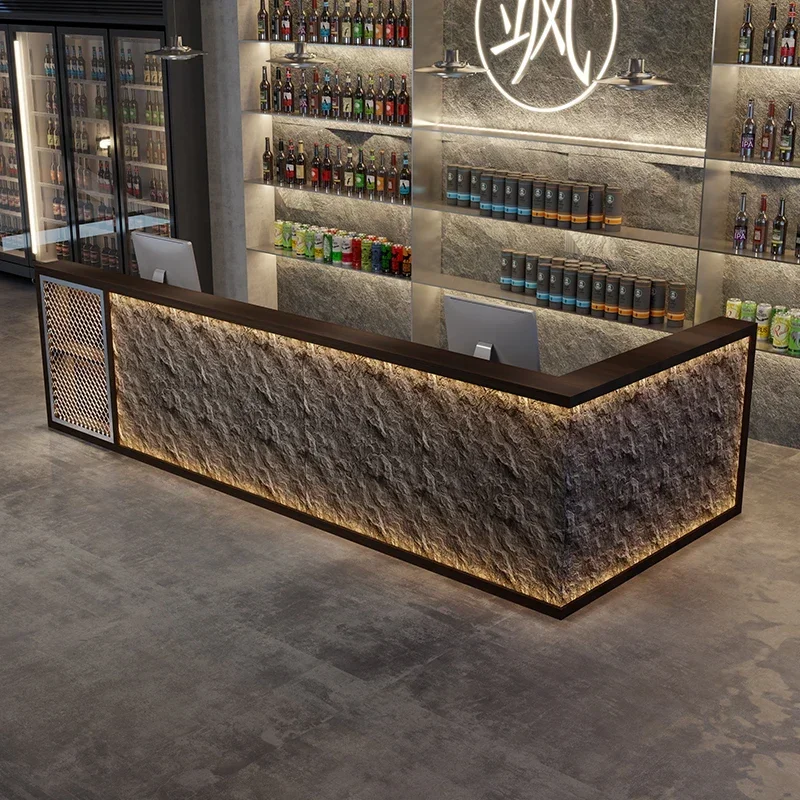 Office Desk Industrial Bar Pub Easy Assembly Sturdy Durable Premium Quality Stable Construction Heavy Duty Space Saving