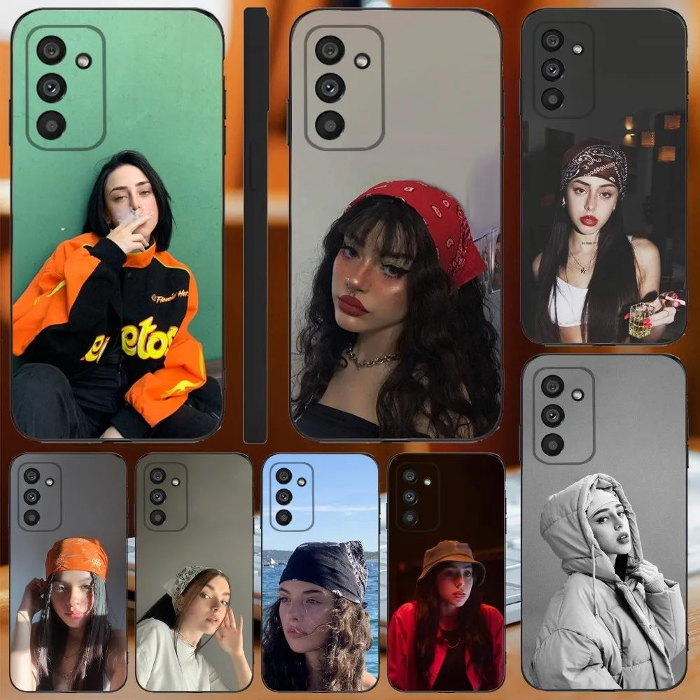 Singer N-Nicki Nicole Phone Case For Samsung Galaxy A13,A21s,A22,A31,A32,A52,A53,A71,A80,A91 Soft Black Cover