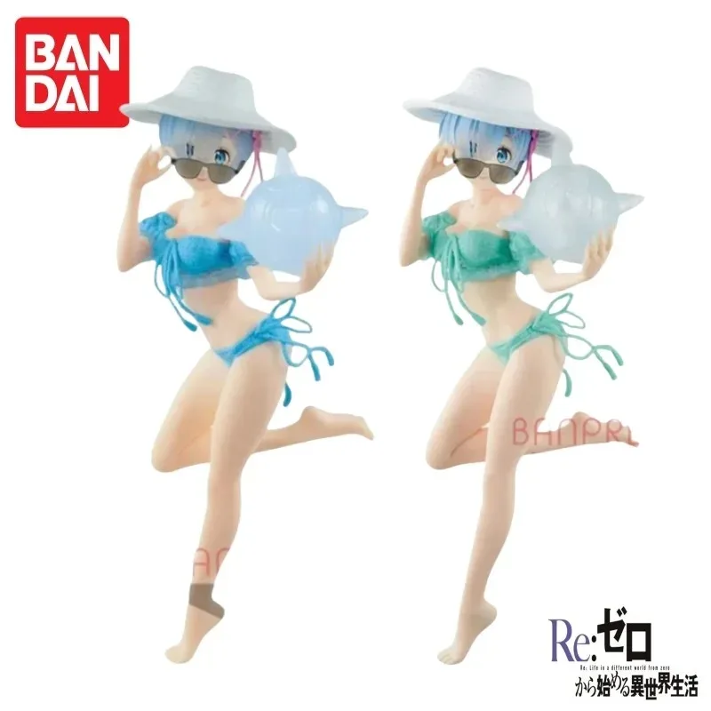 Disponibile originale Bandai Banpresto Re Life in un mondo diverso da Zero Rem Anime Action Figures Modello Giocattoli Ornamenti Regali