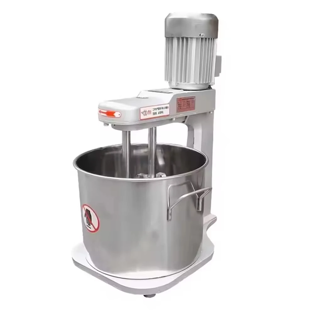 خلاط كواكب تجاري سعة 15 لتر - خلاط بحامل تحريك مزدوج للعجين والبيض، مصنوع من الفولاذ المقاوم للصدأ، عالي الكفاءة
