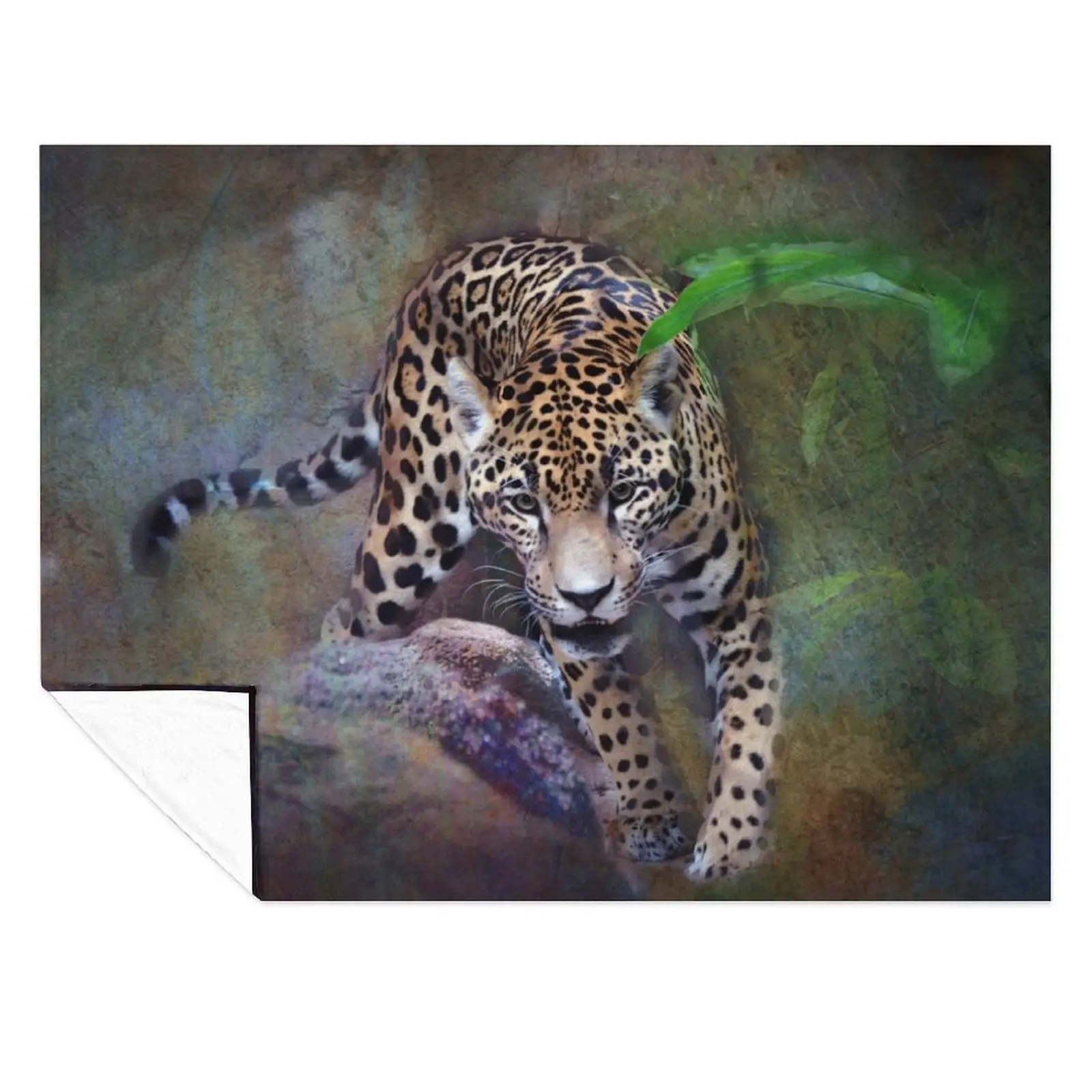 

The Jaguar Throw Blanket warm winter Weighted Hair anime Blankets