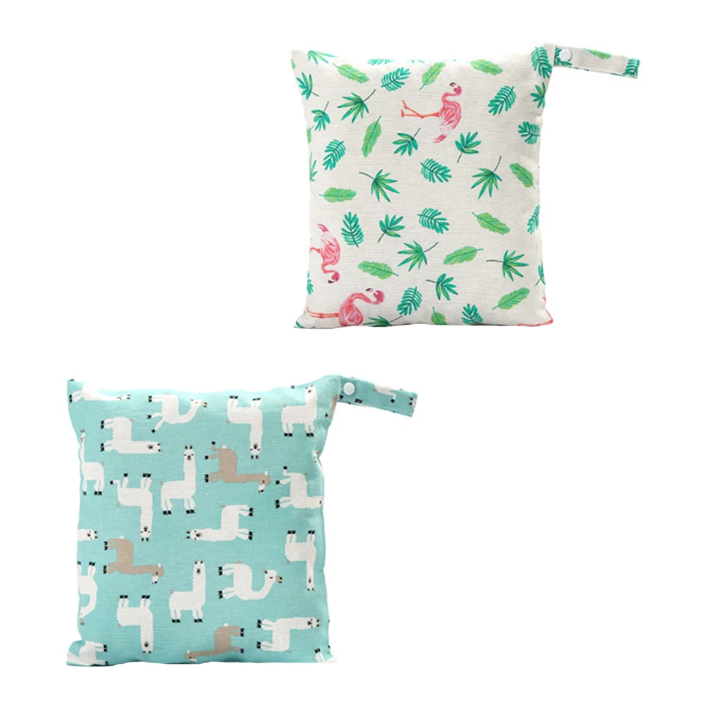 

2Pcs Diaper Bag ganizer Pouches Baby Cloth TPU Waterproof Storage Multipurpose Travel Portable Essentials Crib