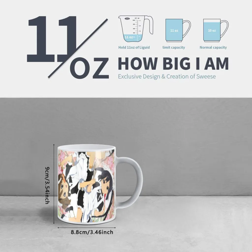 Kawaii-New-K-ON! Color Changing Mug Cup Safe Packaging Drop Shipping Ceramic Magic coffee Mugs Friends Birthday Gift Cups