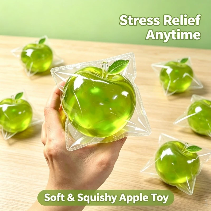 

Taba Realistic Apple Squishy Toy / Ultra-Soft Apple Stress Ball & Fruit Sensory Toy / High-Density Slow-Rising Fidget Ball for Stress Relief & Office Desk Relaxation / Perfect Classroom Prizes, Party Favors & Holiday Gifts