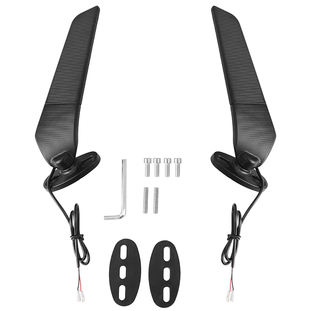 For YAMAHA YZF R6 R1 R25 R3 R125 R15 Motorcycle Mirror Modified Wind Wing Adjustable Rotating Rearview Mirror Moto Accessories