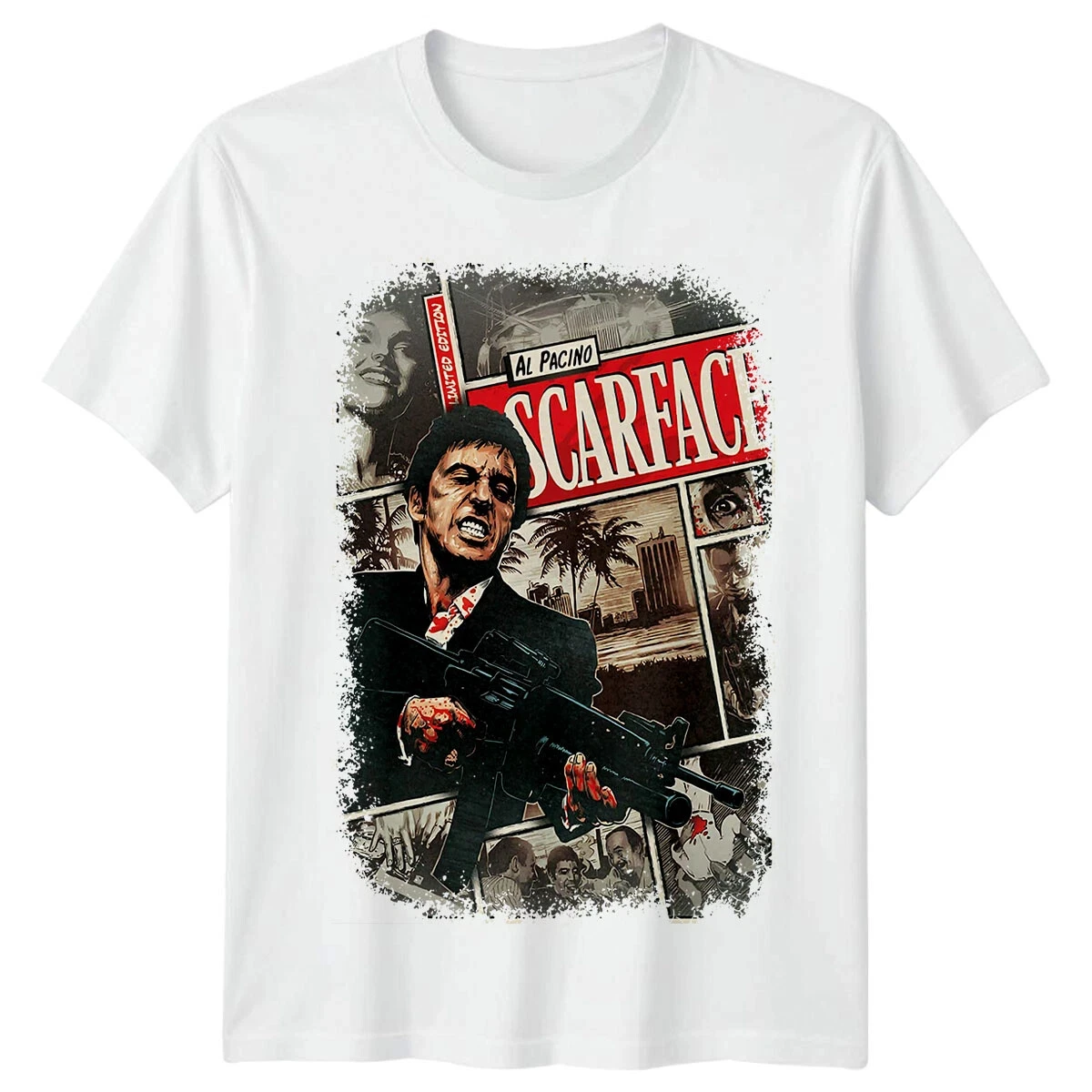 Scarface T-Shirt Erkekler Yaz - Men'S Fashion From The 80S incelemesi ve fiyatı