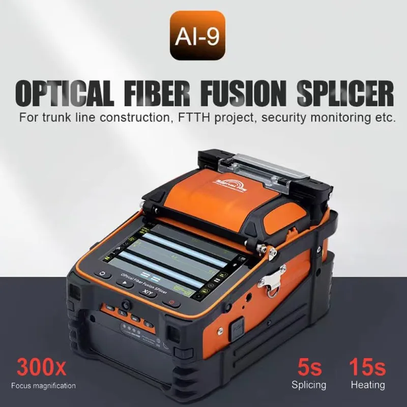 SM&MM Automatic Intelligent Optical Fiber Fusion Splicer Optical Fiber Welding Splicing Machine (Ai-9) &Fiber Cleaver Kit (Ai-9)