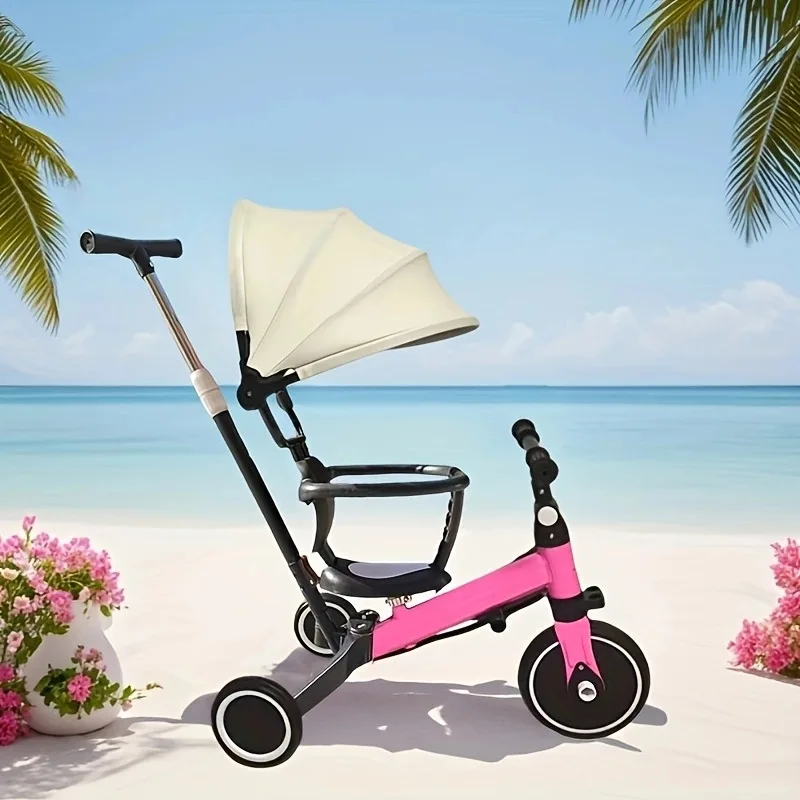 دراجات ثلاثية العجلات للأطفال، مقاعد دوارة، عربات أطفال، يمكن الجلوس أو الاستلقاء، عربات أطفال بثلاث عجلات