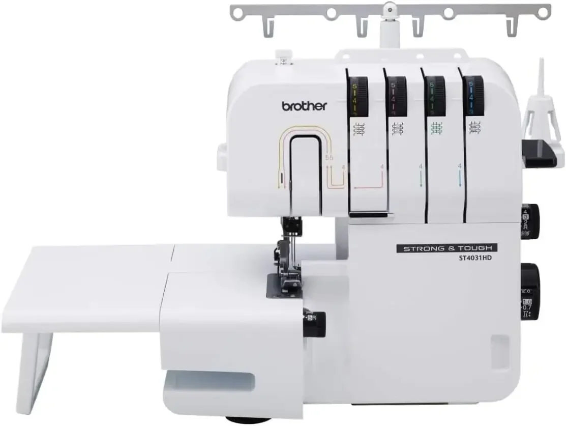 Brother ST4031HD Serger, Strong & Tough Serger, 1,300 Stitches Per Minute, Durable Metal Frame Overlock Machine