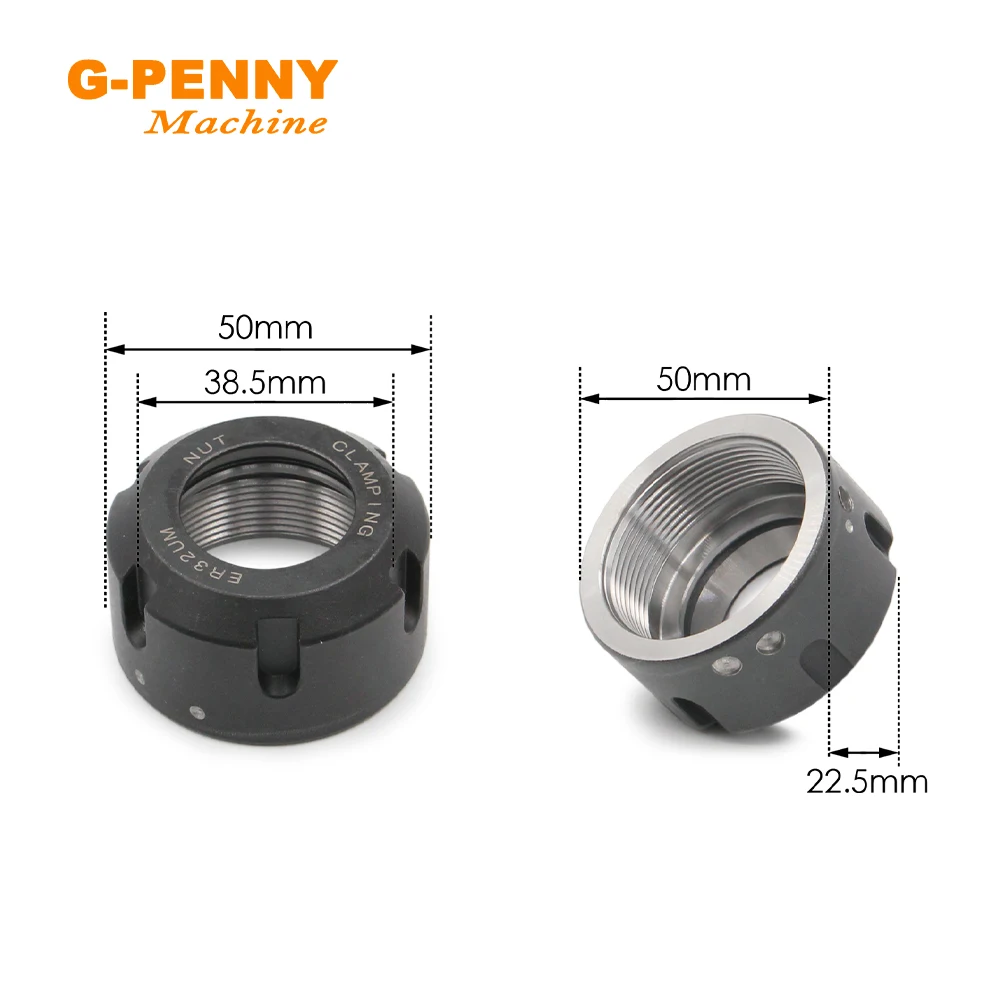 G-Penny ER32-UM Collet nut used for cnc engraving spindle motor collet chuck Normal Balanced collet nut