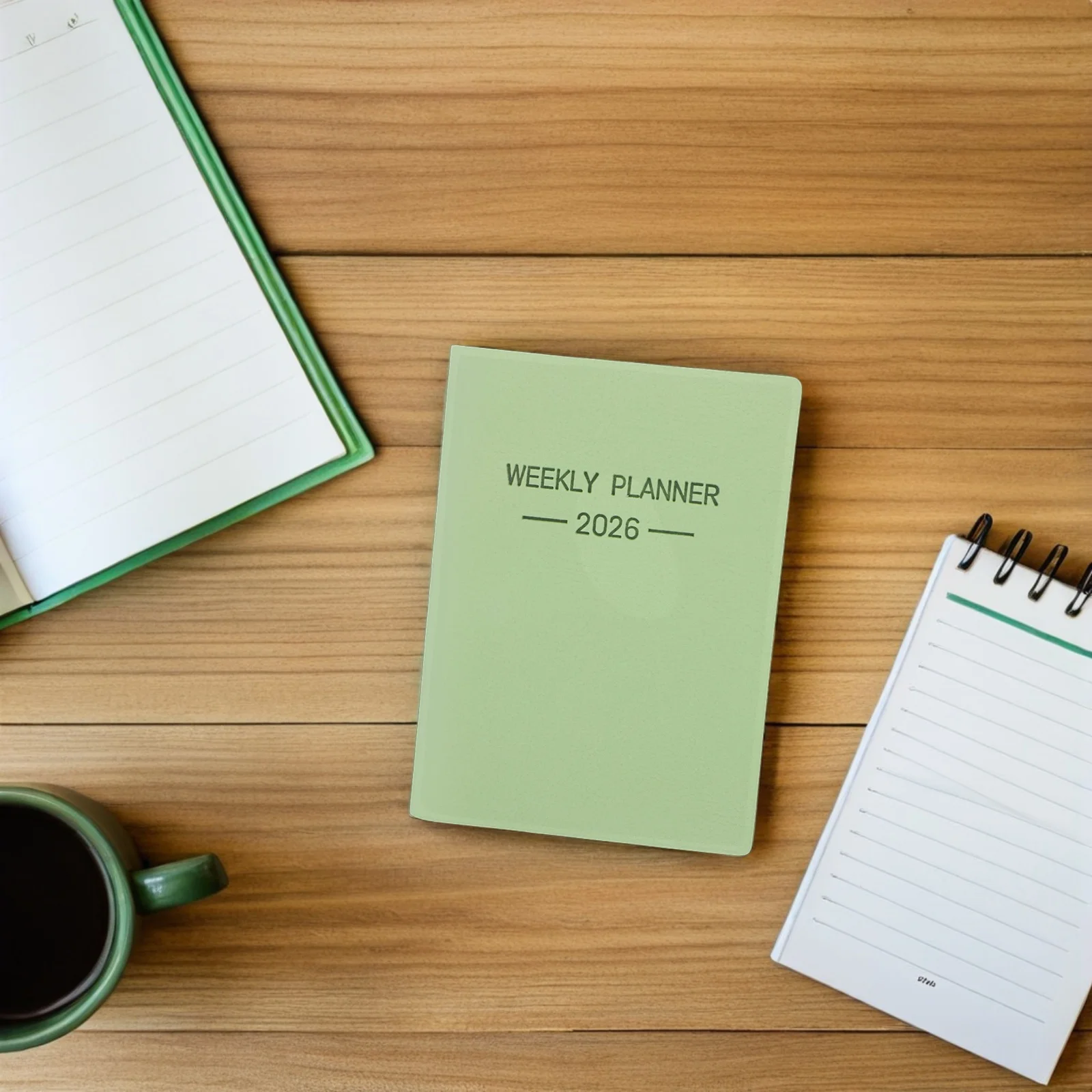 2026 Pocket Calendar Book Small Monthly Weekly Planner Compact Green Portable Diary For Office School Travel Undated Agenda