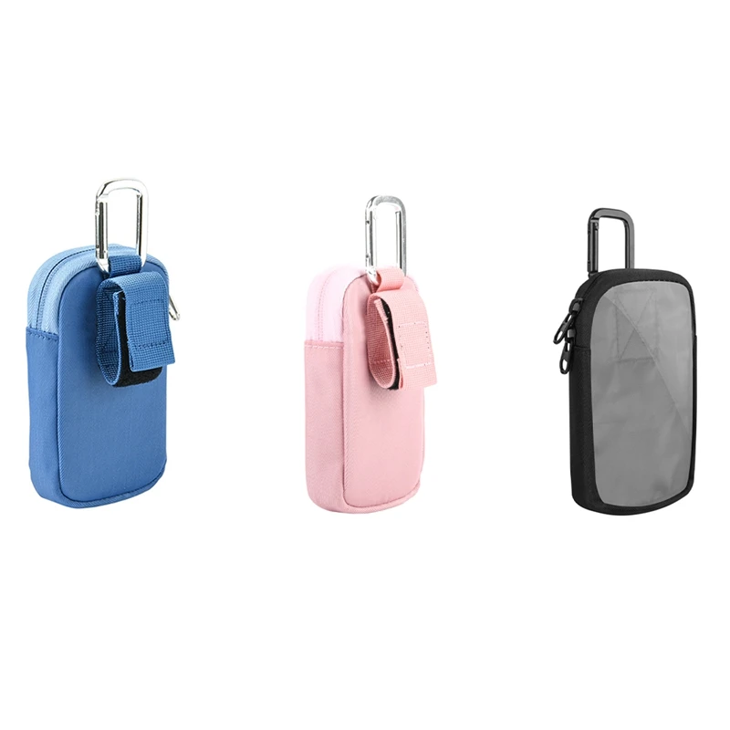 MP3/MP4 Portable Storage Bag With Buckle Dustproof With Convenient Clear Window For Direct Operation