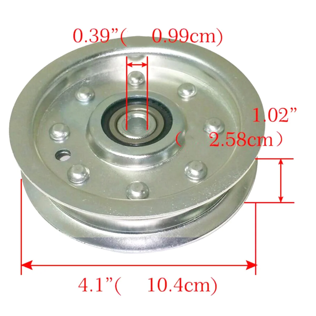 

COMEE Single-Slot White Zinc Pulley Lawn Mower Pulley Belt Pulley for MTD 956-0627 756-0627 756-0365 Lawn Mower Accessories