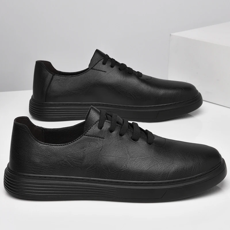 

Men's Shoes 2026 Genuine Leather Designer Casual Shoes Italian Luxury Brand Comfy Sneakers Men Skateboard Shoes Tenis Masculino
