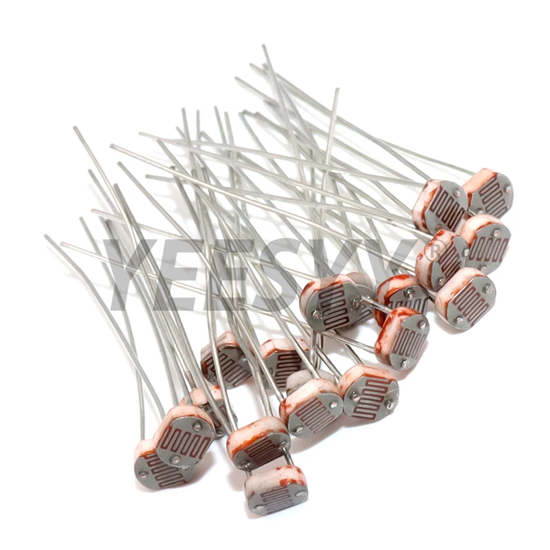 20PCS LDR Photo Light 5528 5537 5506 5516 5539 For Arduino DIY Sensitive Resistor Photoelectric Photoresistor 5528