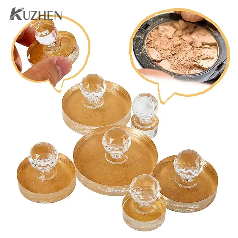 Acrylic Powder Press Stamp Tool Powder Press Mold Makeup Eyeshadow Foundation Highlighter Repairing Tool Powder Press Stamp