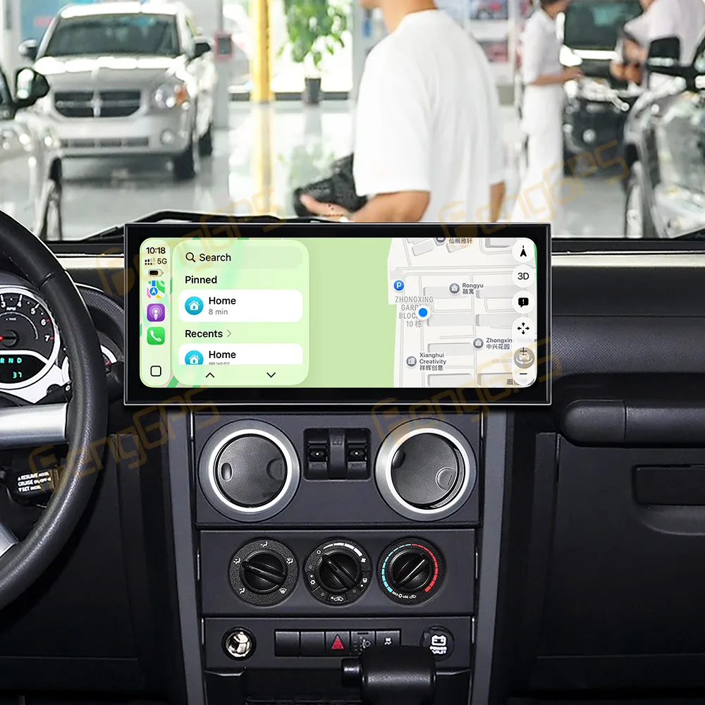 

Автомагнитола Android для Jeep Wrangler 2008-2010, мультимедийная система с беспроводным CarPlay, GPS-навигацией и стереофоническим звуком