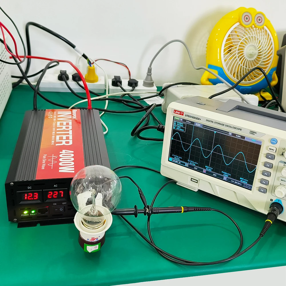 Imagem -05 - Rddspon-inversor de Onda Senoidal Pura Banco de Potência Portátil Conversor de Voltagem Inversor Solar 3000w 4000w dc 12v 24v a ac 220v 50hz 60hz