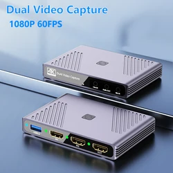 Dual Video Capture Card MS2131 1080P 60FPS 2 Input Placa De Captura Recording for Nintendo Switch PS54 Xbox Camera Board capture