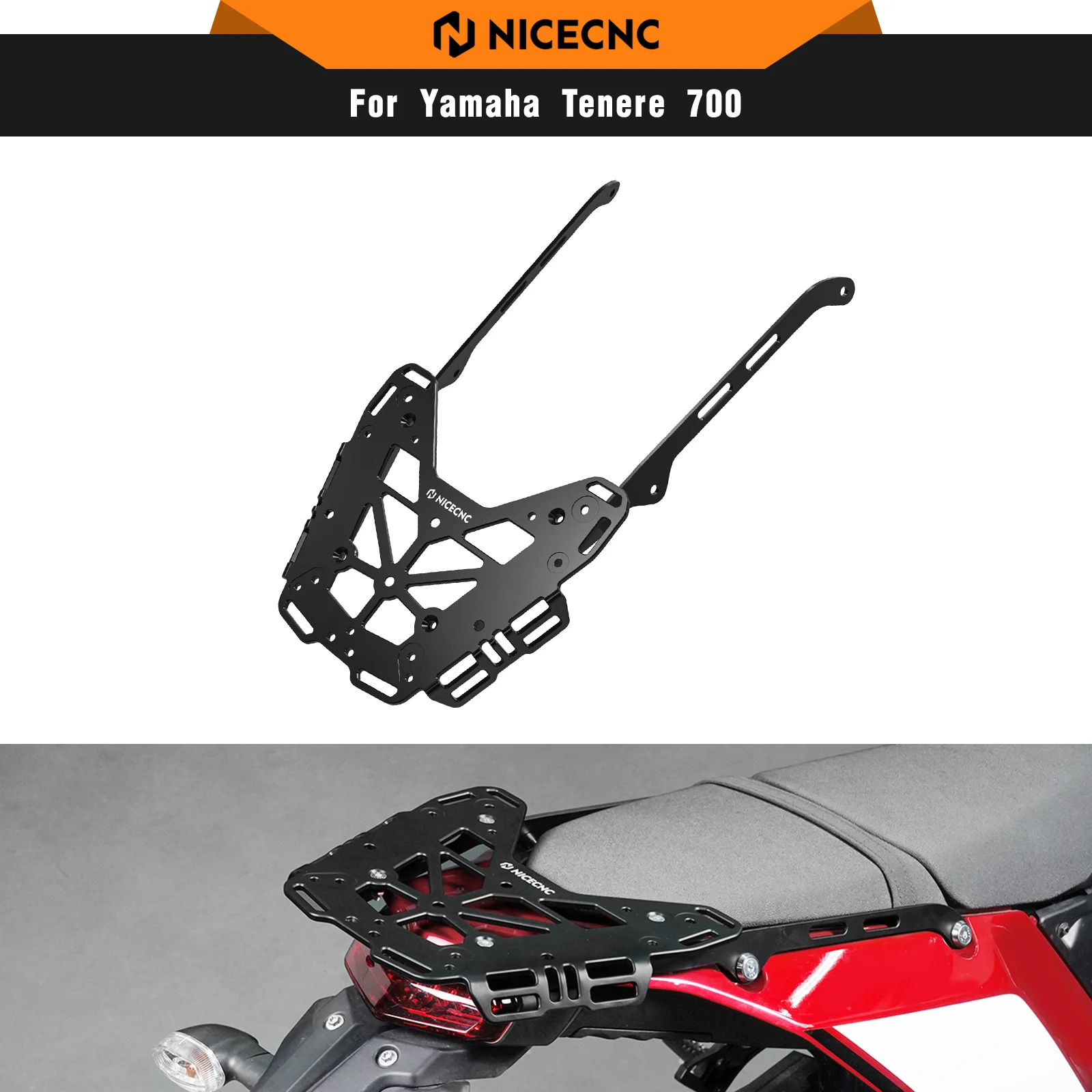 

For Yamaha Tenere 700 2019-2024 Motorcycle Rear Luggage Rack For Yamaha Tenere 700 XTZ700 2019-2024 2023 Rally Edition 2020-2024