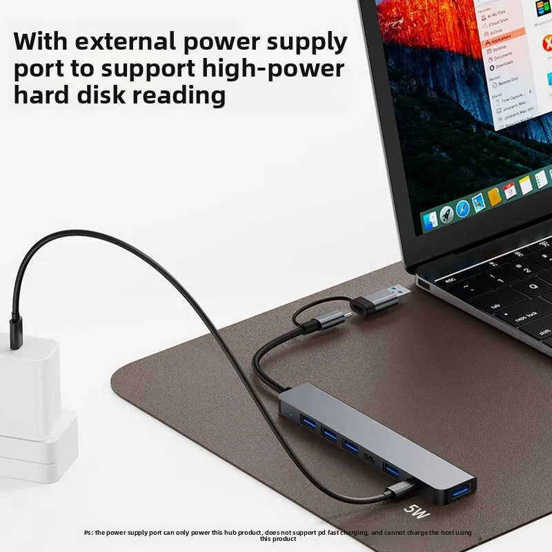 Type C Hub Seven Octopus 1 Laptop Tablet Usb Expansion Hub Splitter 2026