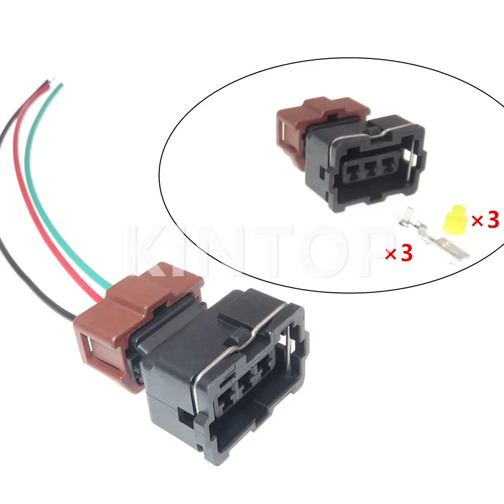 1 Set 3 Pins PB185-03326 PB185-03026 Car Waterproof Socket AC Assembly Auto Ignition Coils Electric Cable Connector 15305560