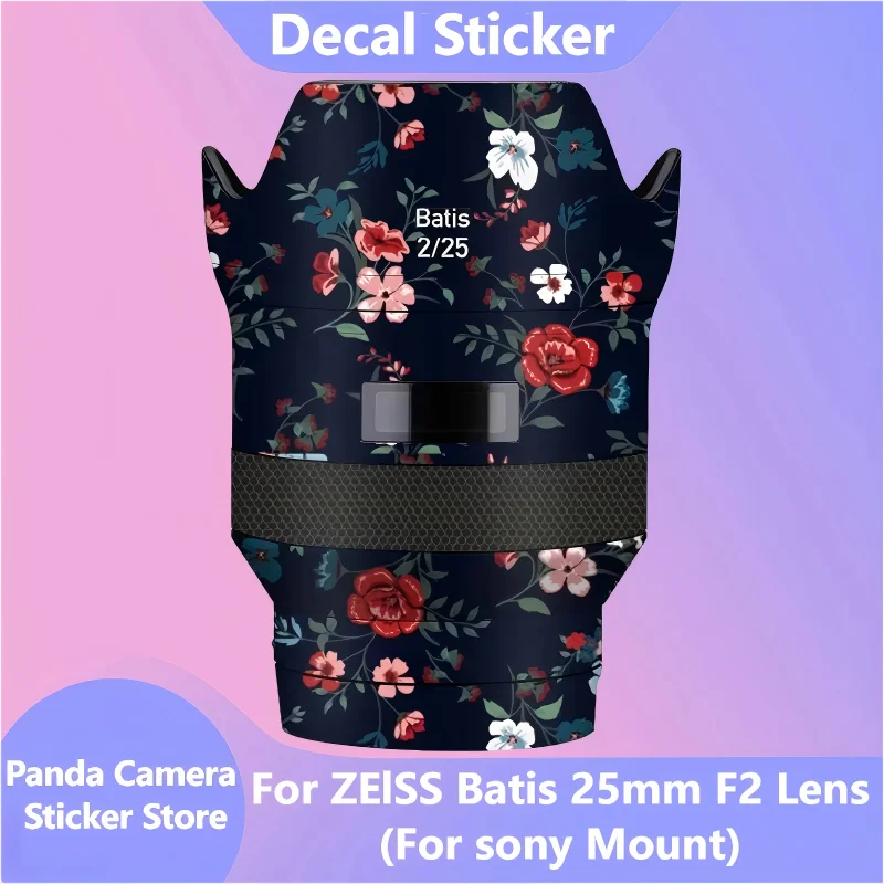 For ZEISS Batis 25mm F2 Decal Skin Vinyl Wrap Film Lens Protective Sticker Protector Coat For Sony Mount F/2 25MMF2 25/2 25 2
