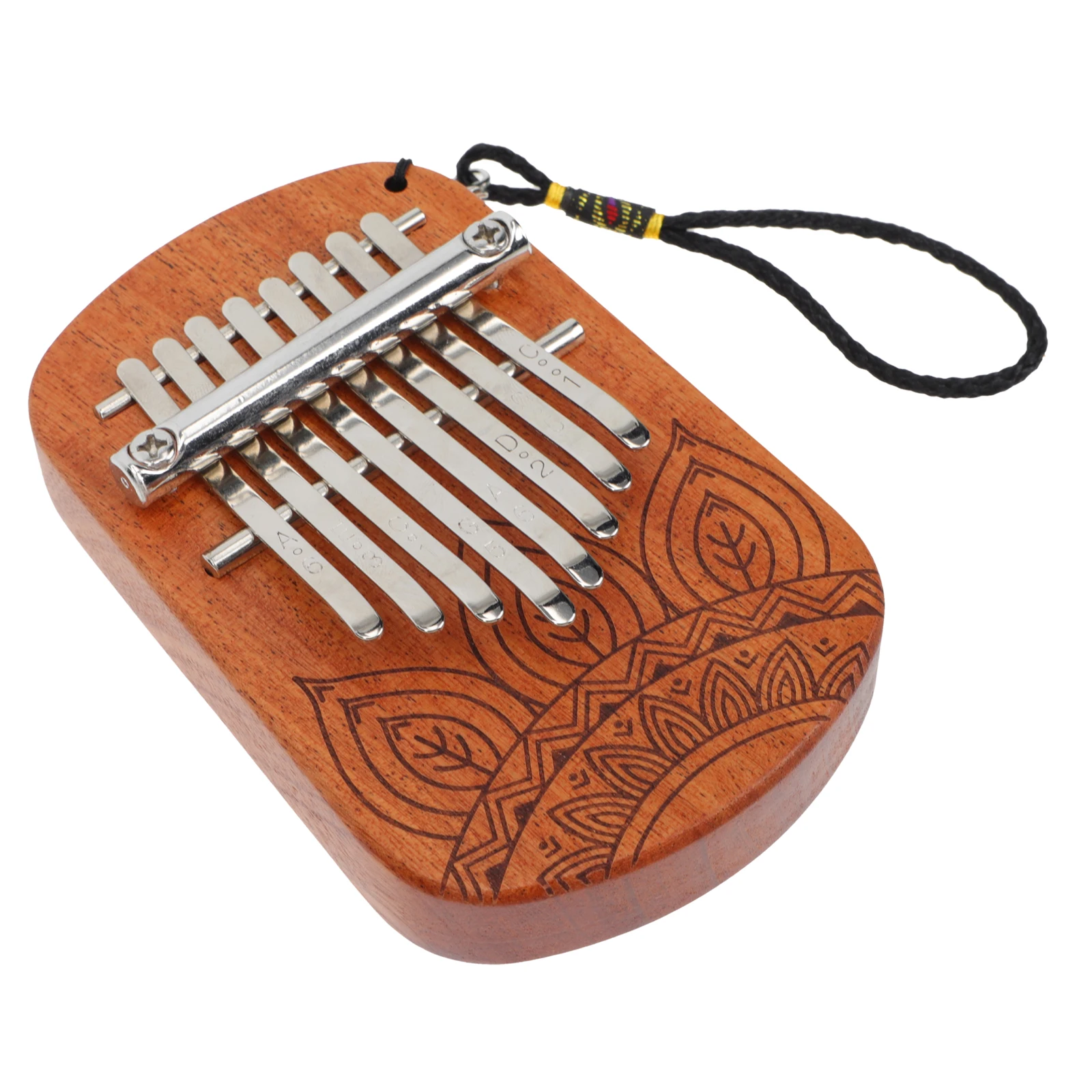 

Creative 8 Keys Wooden Kalimba Mini Thumb Piano For Beginners Small Finger Musical Instrument Delicate Patterned Portable Home