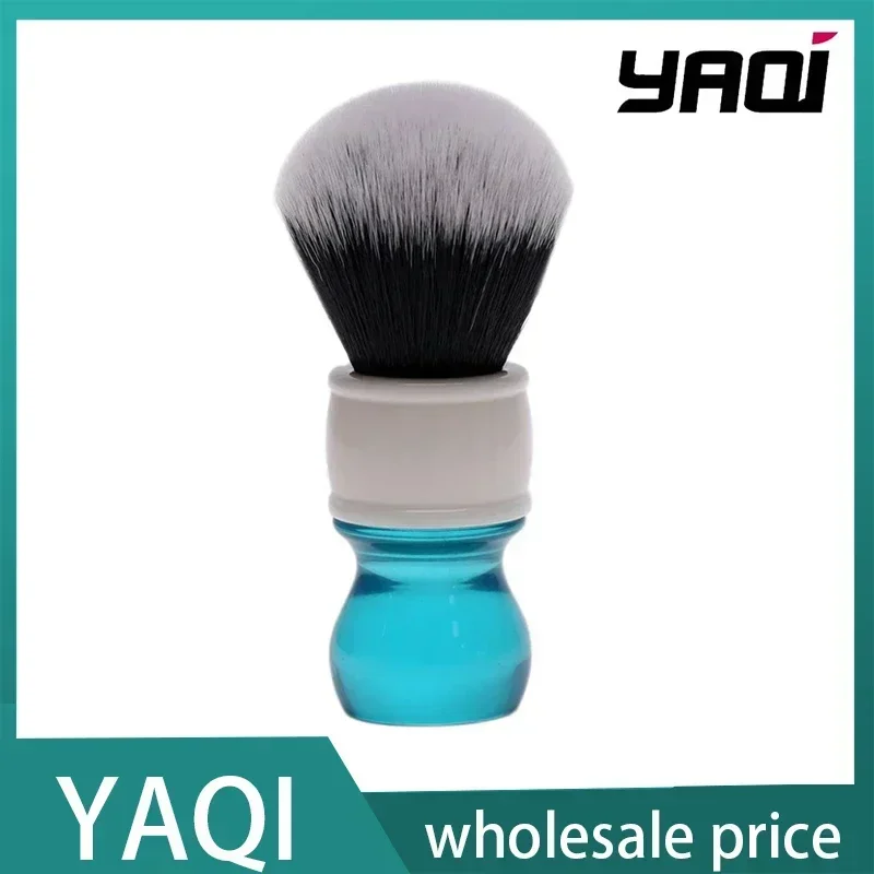 Aqua Tuxedo-brocha de afeitar de pelo sintético para hombre, brocha de afeitar húmeda, brochas de afeitar húmedas, brocha de afeitar de viaje Yaqi, 24mm