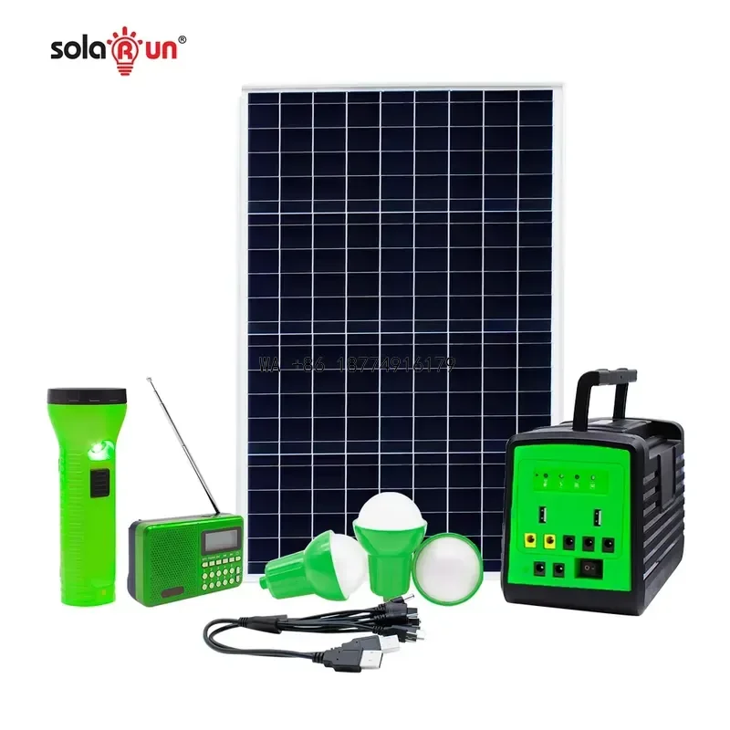 wmwmnu Lighting System Payg Solar TV Kit Verasol Member Solar Run GSM SMS Paygo Prepaid Solar Home Lithium Iron Phosphate