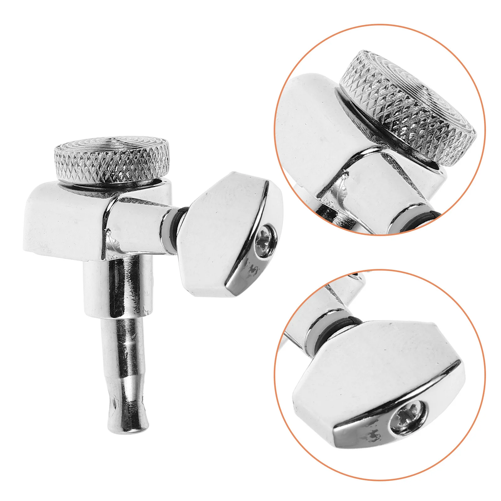 

6Pcs Locking Guitar Tuners Self-Locking Tuning Pegs Stable Performance Electric Acoustic Guitar Replacement Pegs