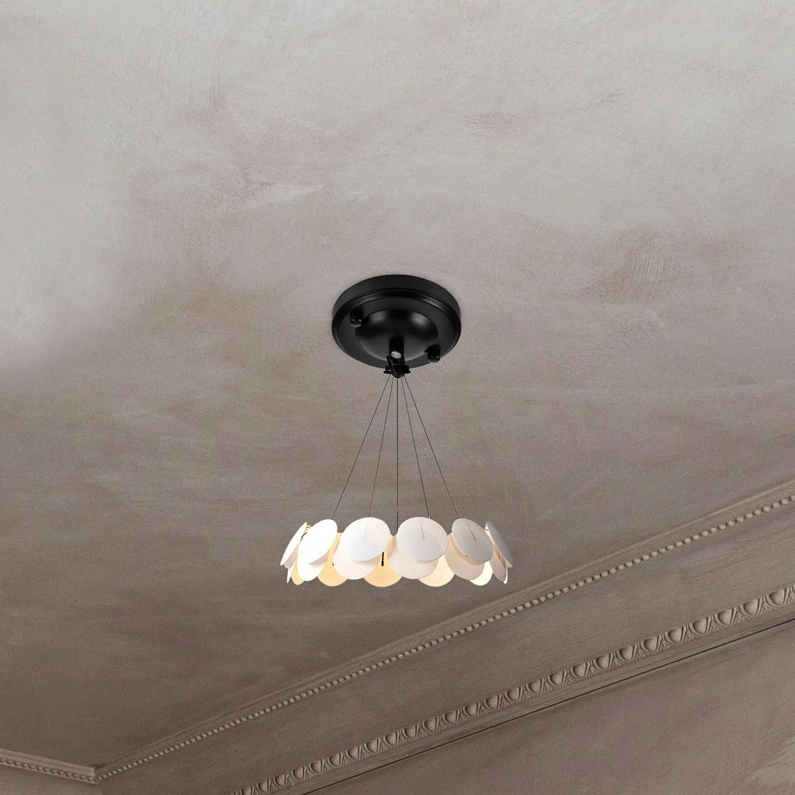 

Комплект: Ретро-металлическая декоративная накладка для потолочного светильника, прочная монтажная пластина для люстры, кронштейн для подвесного светильника, аксессуар для потолочного светильника