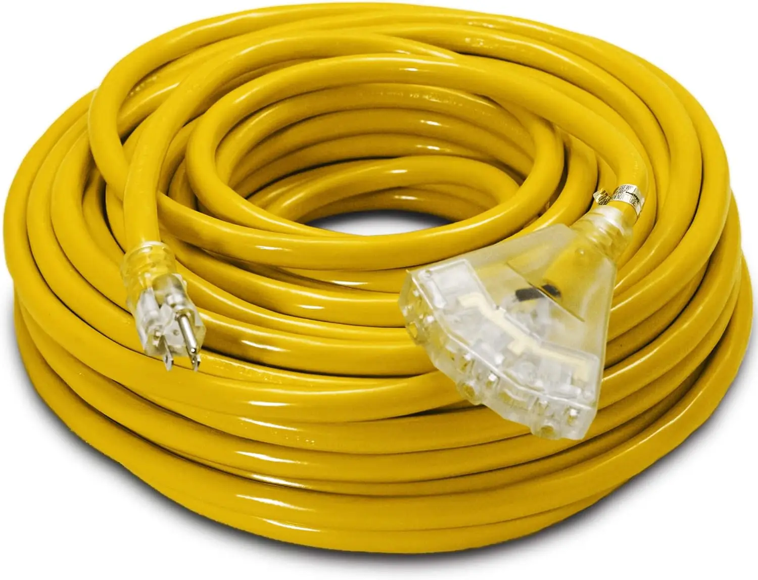 Lighted SJTW - Indoor/Outdoor Extension Cord by Watt's Wire - 100' 10-Gau